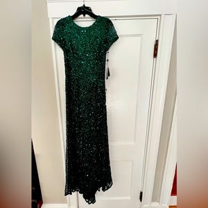 Adrianna Papell scoop back long dress